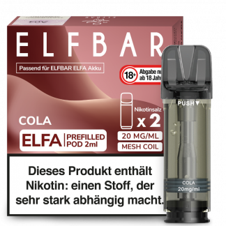 Elfbar - Elfa Pod Cola 20 mg/ml (2 Stück pro Packung)
