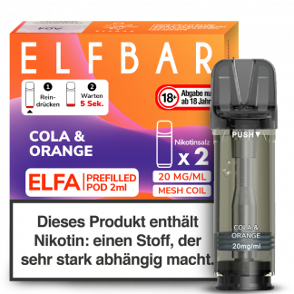 Elfbar - Elfa Pod Cola & Orange 20 mg/ml (2 Stück pro Packung)