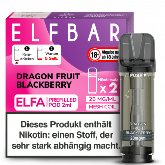 Elfbar - Elfa Pod Dragon Fruit Blackberry 20 mg/ml (2 Stück pro Packung)