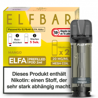 Elfbar - Elfa Pod Mango 20 mg/ml (2 Stück pro Packung)