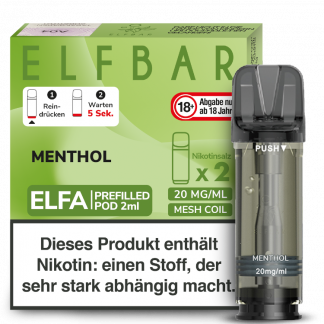Elfbar - Elfa Pod Menthol 20 mg/ml (2 Stück pro Packung)