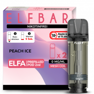 Elfbar - Elfa Pod Peach Ice 0 mg/ml (2 Stück pro Packung)