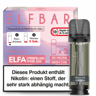 Elfbar - Elfa Pod Peach Ice 20 mg/ml (2 Stück pro Packung)