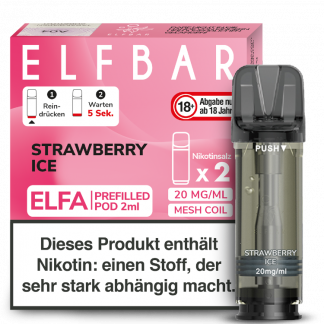 Elfbar - Elfa Pod Strawberry Ice 20 mg/ml (2 Stück pro Packung)