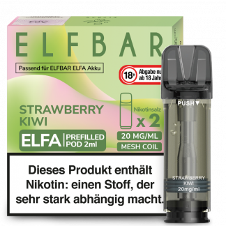 Elfbar - Elfa Pod Strawberry Kiwi 20 mg/ml (2 Stück pro Packung)
