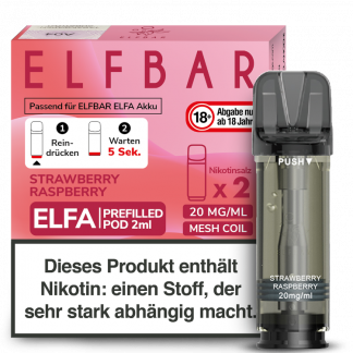Elfbar - Elfa Pod Strawberry Raspberry 20 mg/ml (2 Stück pro Packung)