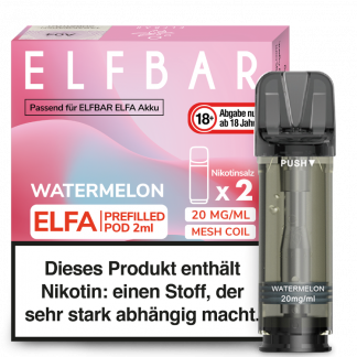 Elfbar - Elfa Pod Watermelon 20 mg/ml (2 Stück pro Packung)