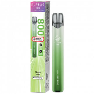Elfbar 800 Einweg E-Zigarette - Grape Mint 0 mg/ml