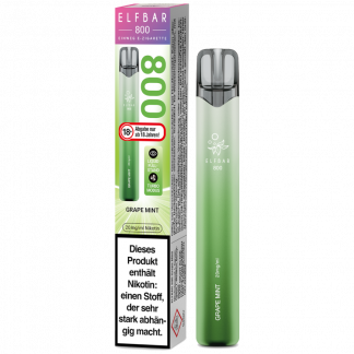 Elfbar 800 Einweg E-Zigarette - Grape Mint 20 mg/ml