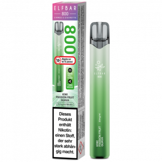 Elfbar 800 Einweg E-Zigarette - Kiwi Passion Fruit Guava 20 mg/ml
