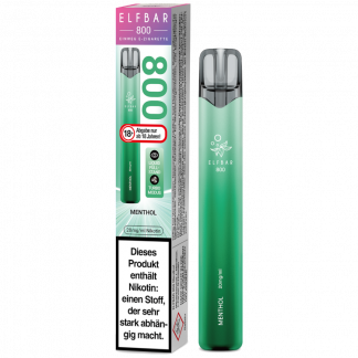 Elfbar 800 Einweg E-Zigarette - Menthol 20 mg/ml