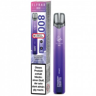 Elfbar 800 Einweg E-Zigarette - Strawberry Raspberry Cherry Ice 20 mg/ml