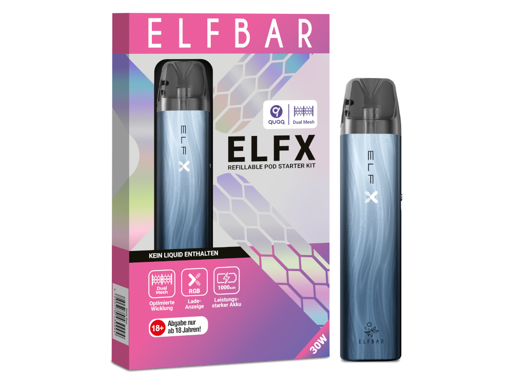 Elfbar - Elfx E-Zigaretten Set blau 10er Packung