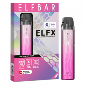 Elfbar - Elfx E-Zigaretten Set silber-pink