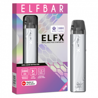 Elfbar - Elfx E-Zigaretten Set silber