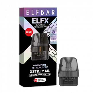 Elfbar - Elfx 0,6 Ohm Pod (3 Stück pro Packung)