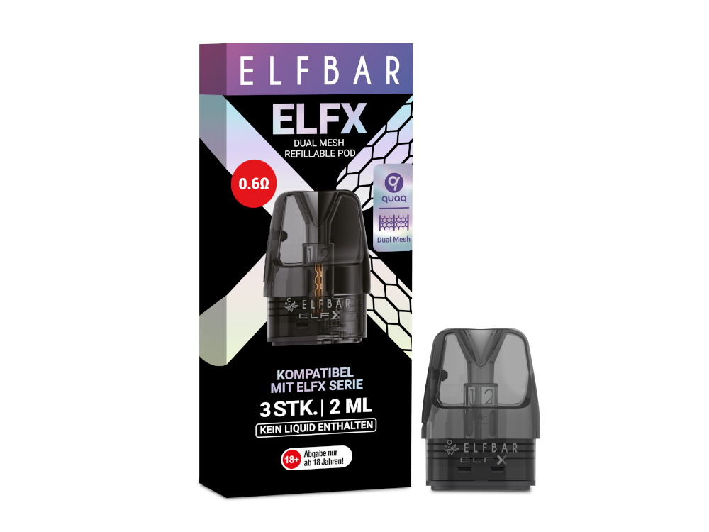 Elfbar - Elfx 0,6 Ohm Pod (3 Stück pro Packung) 10er Packung