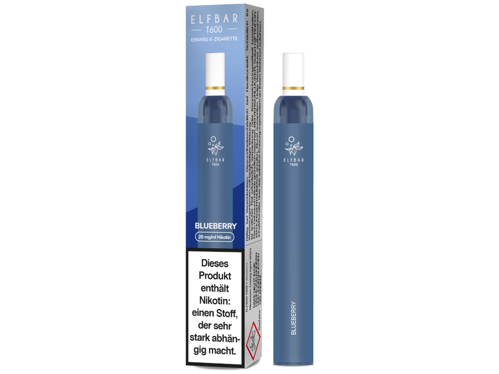 Elfbar - T600 Einweg E-Zigarette - Blueberry 20 mg/ml