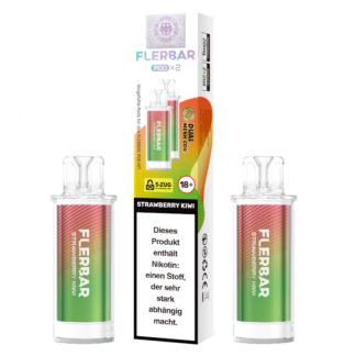 Flerbar - POD Strawberry Kiwi 20 mg/ml (2 Stück pro Packung) 10er Packung
