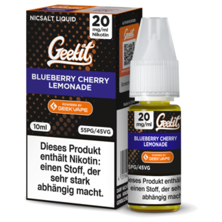 GeekVape - Geekit - Blueberry Cherry Lemonade - Nikotinsalz Liquid 20 mg/ml