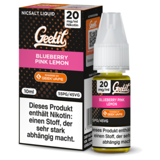 GeekVape - Geekit - Blueberry Pink Lemon - Nikotinsalz Liquid 20 mg/ml