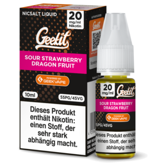 GeekVape - Geekit - Sour Strawberry Dragon Fruit - Nikotinsalz Liquid 20 mg/ml