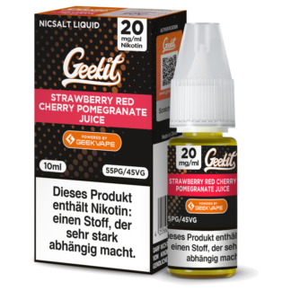 GeekVape - Geekit - Strawberry Red Cherry Pomegranate Juice - Nikotinsalz Liquid 20 mg/ml