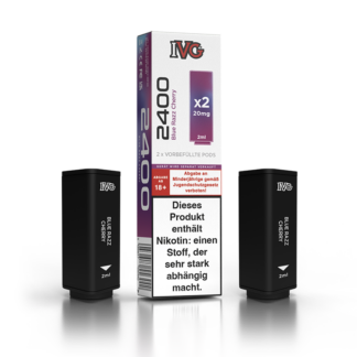 IVG - 2400 Pod Blue Razz Cherry 20 mg/ml (2 Stück pro Packung)
