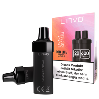 Linvo - Pod Lite Cartridge Banana Ice Cream 20 mg/ml (2 Stück pro Packung)