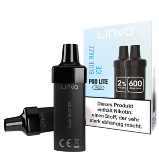 Linvo - Pod Lite Cartridge Blue Razz Ice 20 mg/ml (2 Stück pro Packung) 10er Packung