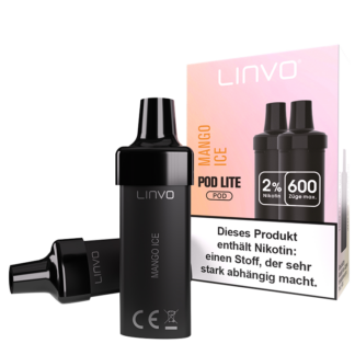 Linvo - Pod Lite Cartridge Mango Ice 20 mg/ml (2 Stück pro Packung) 10er Packung