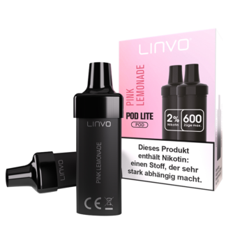 Linvo - Pod Lite Cartridge Pink Lemonade 20 mg/ml (2 Stück pro Packung) 10er Packung