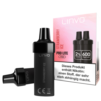 Linvo - Pod Lite Cartridge Strawberry Ice 20 mg/ml (2 Stück pro Packung)