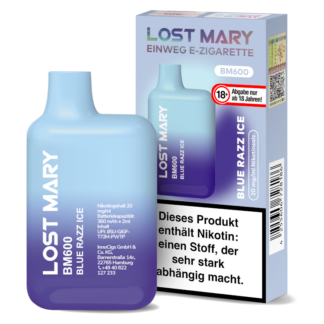 Lost Mary - BM600 Einweg E-Zigarette - Blue Razz Ice 20 mg/ml