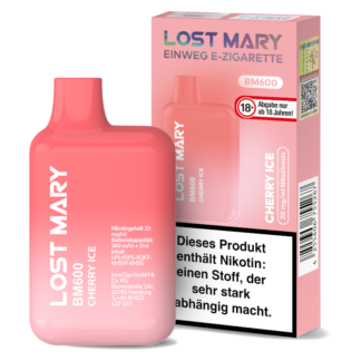 Lost Mary - BM600 Einweg E-Zigarette - Cherry Ice 20 mg/ml