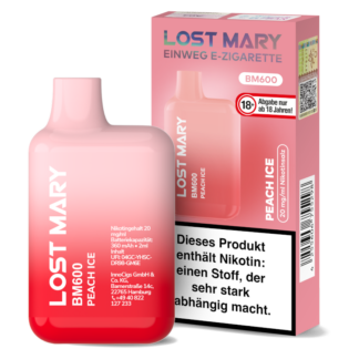 Lost Mary - BM600 Einweg E-Zigarette - Peach Ice 20 mg/ml