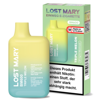 Lost Mary - BM600 Einweg E-Zigarette - Triple Melon 20 mg/ml