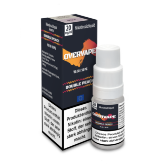 Overvape - Double Peach - Nikotinsalz Liquid 20 mg/ml 5er Packung