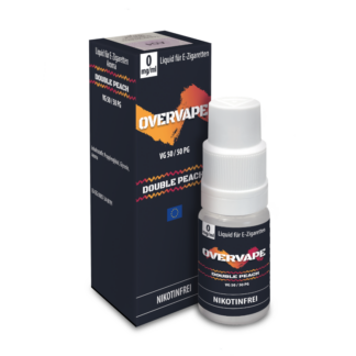 Overvape - Double Peach - Nikotinsalz Liquid 0 mg/ml