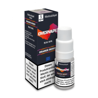Overvape - Orange Berry - Nikotinsalz Liquid 5 mg/ml 5er Packung