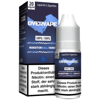 Overvape - Nikotinsalz Shot 50PG/50VG 20 mg/ml