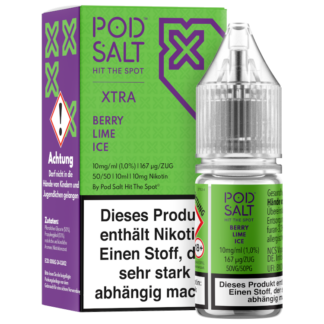 Pod Salt X - Berry Lime Ice - Nikotinsalz Liquid 10 mg/ml