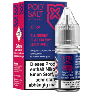 Pod Salt X - Blueberry Blackberry Lemonade - Nikotinsalz Liquid 20 mg/ml
