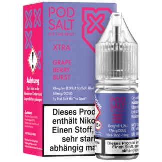 Pod Salt X - Grape Berry Burst - Nikotinsalz Liquid 10 mg/ml