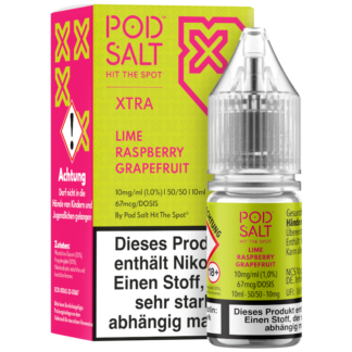 Pod Salt X - Lime Raspberry Grapefruit - Nikotinsalz Liquid 10 mg/ml