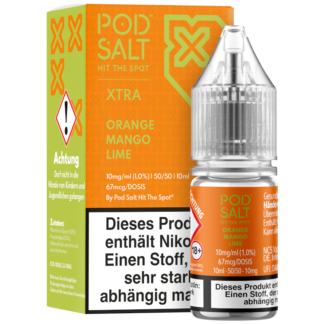 Pod Salt X - Orange Mango Lime - Nikotinsalz Liquid 10 mg/ml