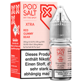 Pod Salt X - Red Gummy Bear - Nikotinsalz Liquid 20 mg/ml 5er Packung