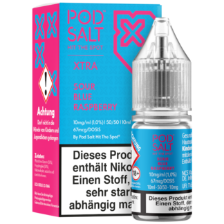 Pod Salt X - Sour Blue Raspberry - Nikotinsalz Liquid 10 mg/ml