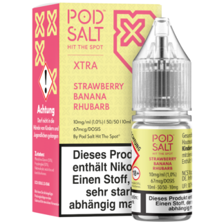 Pod Salt X - Strawberry Banana Rhubarb - Nikotinsalz Liquid 10 mg/ml
