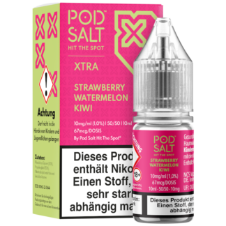 Pod Salt X - Strawberry Watermelon Kiwi - Nikotinsalz Liquid 10 mg/ml